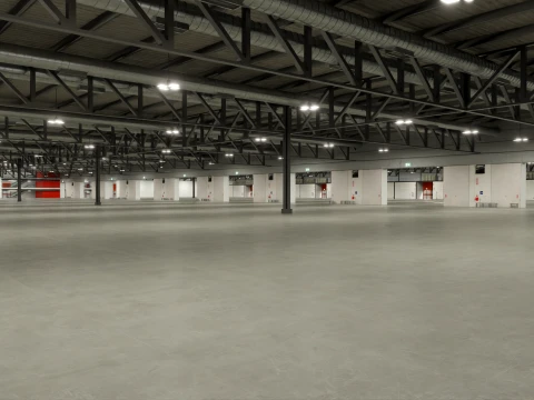 interior fiera Milano pavillion 2 and 4 3D Model