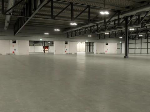 interior fiera Milano pavillion 2 and 4 3D Model