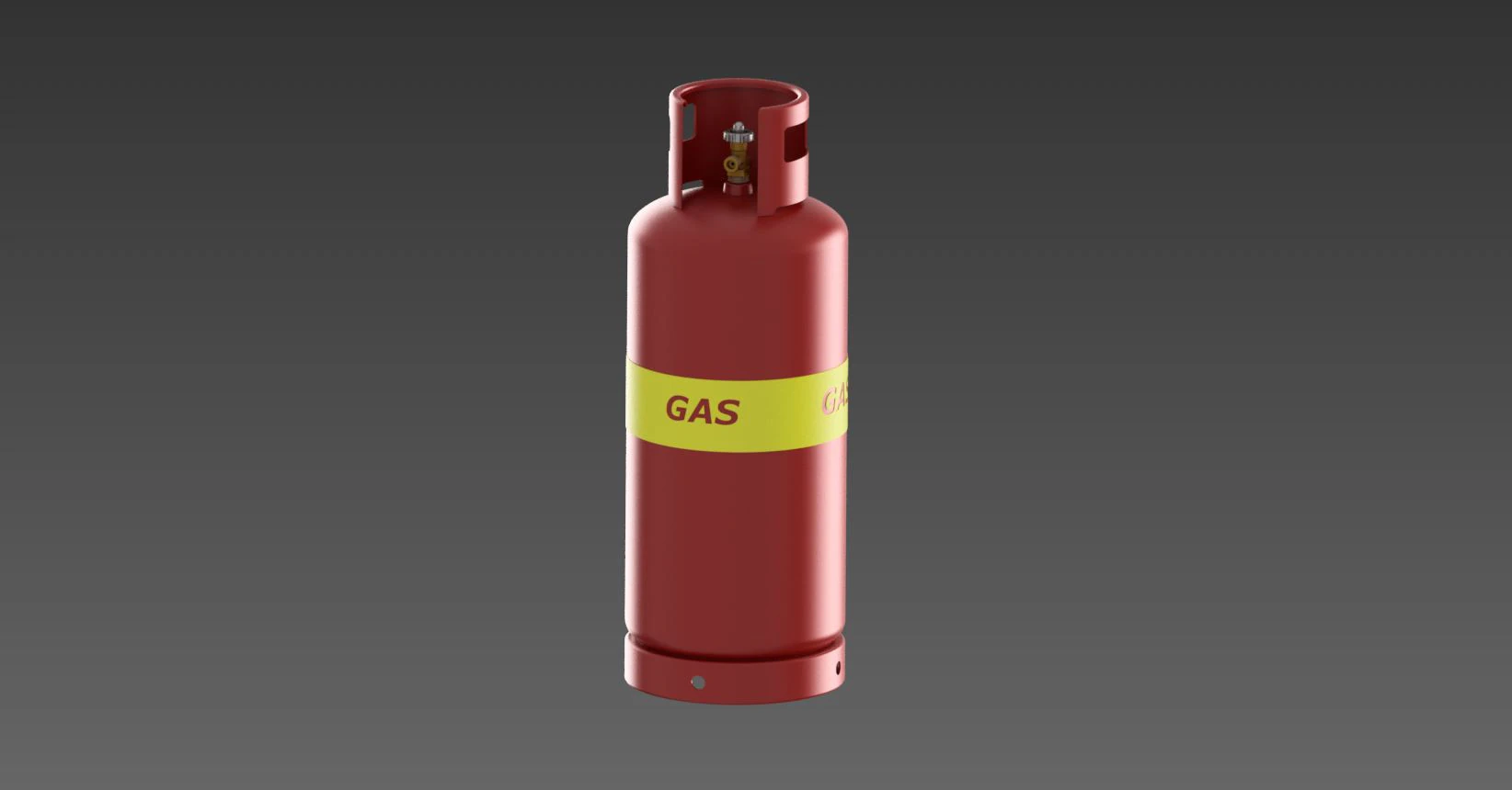 Gas cylinder 3D Model .c4d .max .obj .3ds .fbx .stl .blend 