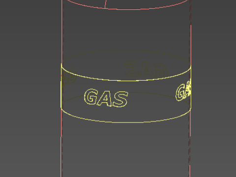 Gas cylinder 3D Model