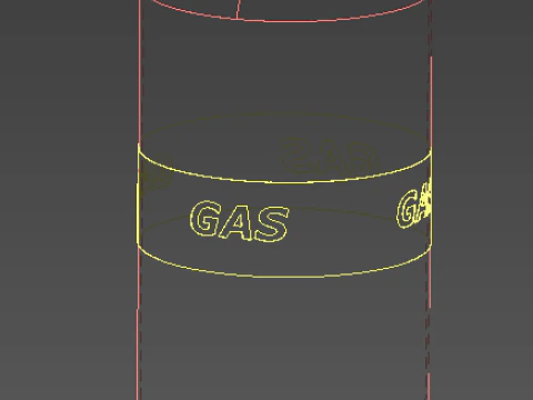 Gas cylinder 3D Model