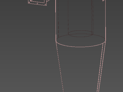 Siklon aspirasi DO 600 Model 3D