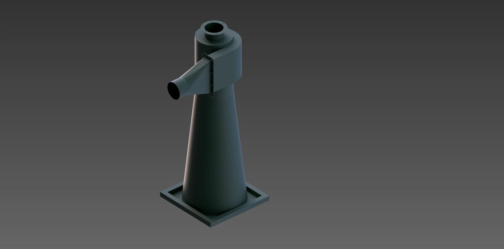 Aspiration cyclone TsOK 5 3D Model .c4d .max .obj .3ds .fbx .stl .blend 