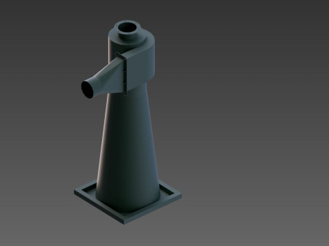 Ciclone de aspiração TsOK 5 Modelo 3D