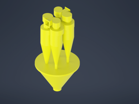 Aspirationszyklon SCN 40-300 3D Modell