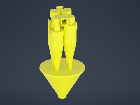 Aspirationszyklon SCN 40-300 3D Modell