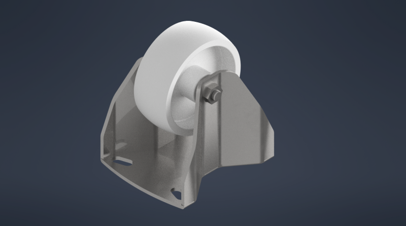 Колесо с кронштейном 3D Модель .c4d .max .obj .3ds .fbx .stl .blend 