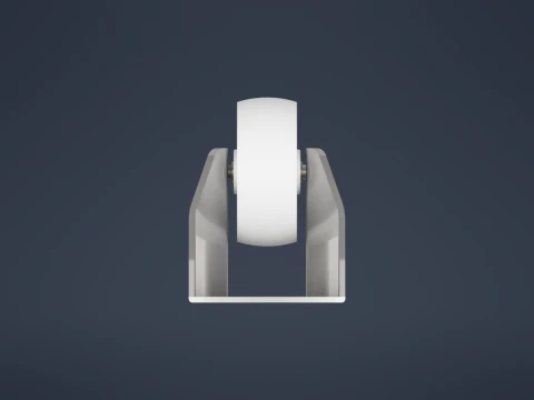 Wheel with bracket 3D Model