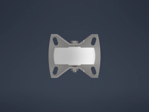 Wheel with bracket 3D Model