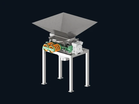Roller crusher 3D Model