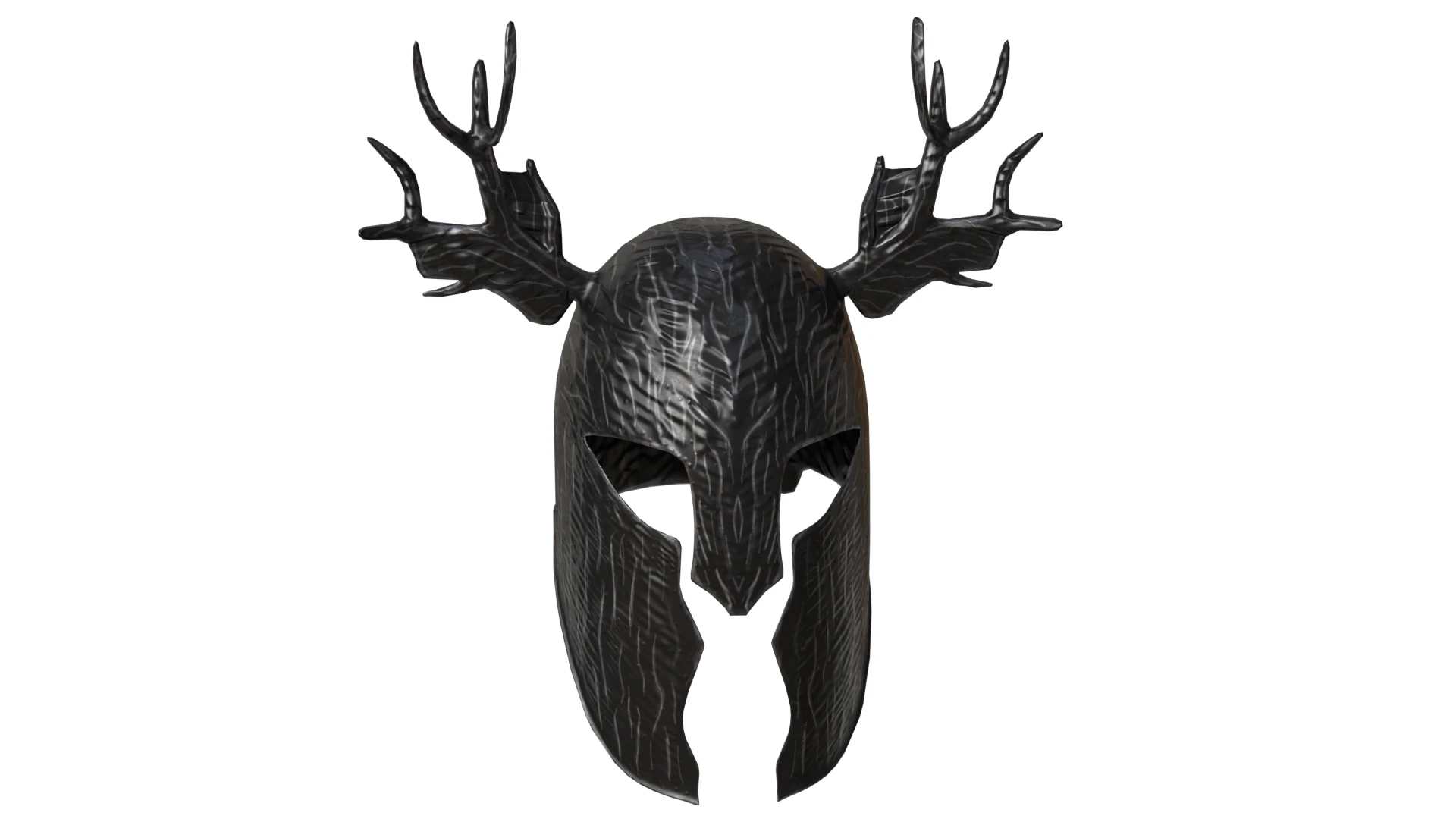 Deer Helmet 3D Model .c4d .max .obj .3ds .fbx .stl .blend