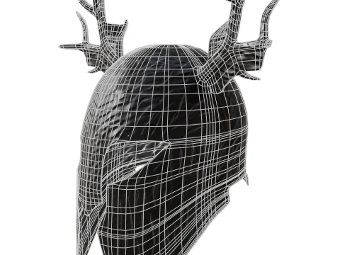Deer Helmet 3D Model