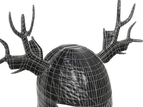 Deer Helmet 3D Model