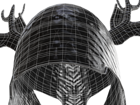 Шолом оленя 3D Модель