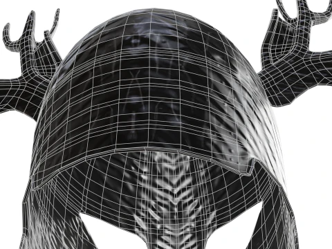 Deer Helmet 3D Model