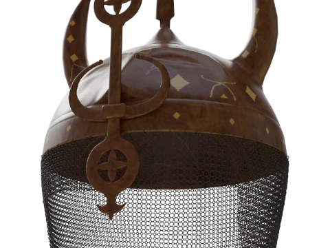 Horned Helmet 3D Model