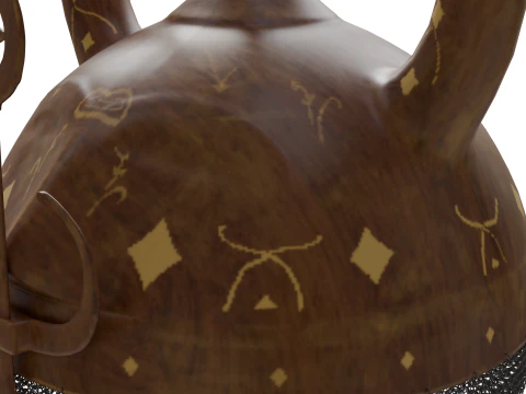 Horned Helmet 3D Model
