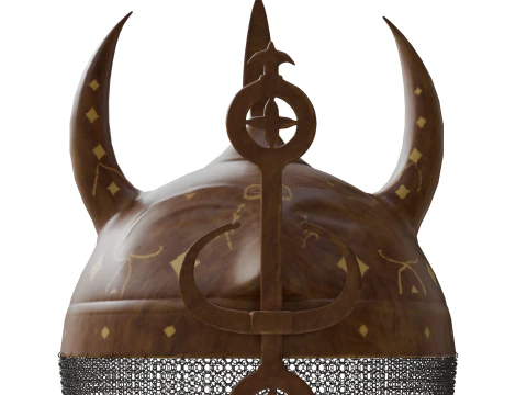 Horned Helmet 3D Model