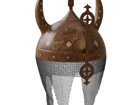 Horned Helmet 3D Model
