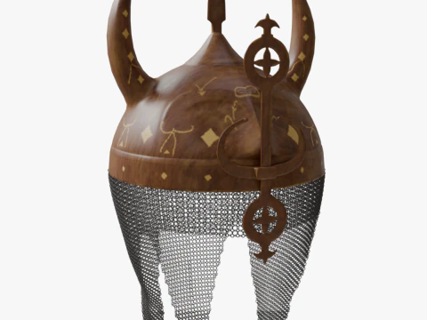 Horned Helmet 3D Model