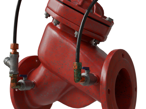 旧水压控制阀 3D 模型