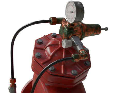 旧水压控制阀 3D 模型