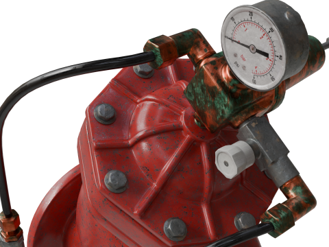 旧水压控制阀 3D 模型