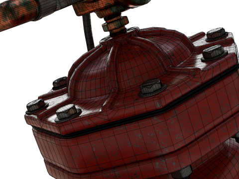 旧水压控制阀 3D 模型