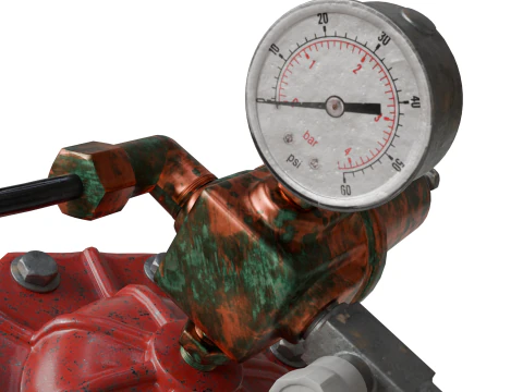 Old water pressure control valve 3D Model