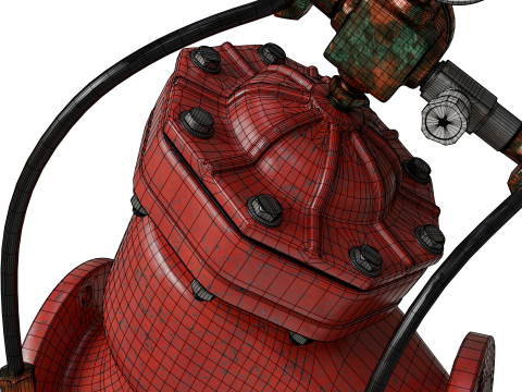 旧水压控制阀 3D 模型