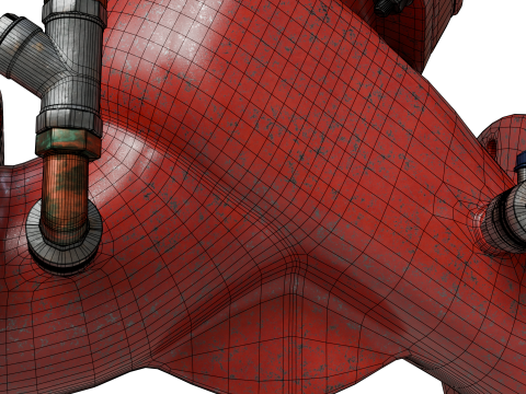 旧水压控制阀 3D 模型