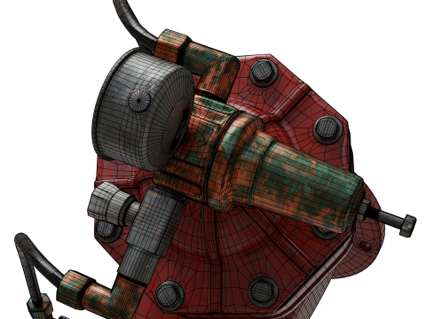 旧水压控制阀 3D 模型