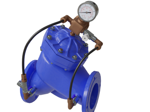 Vanne de régulation de pression d'eau Modèle 3D