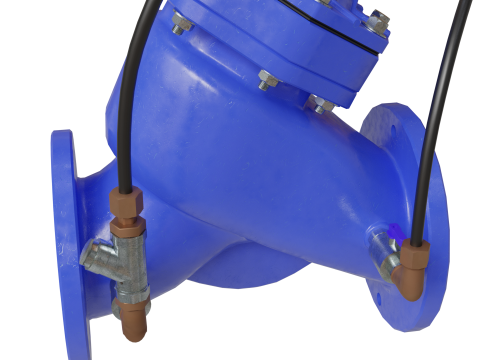 Katup pengatur tekanan air Model 3D