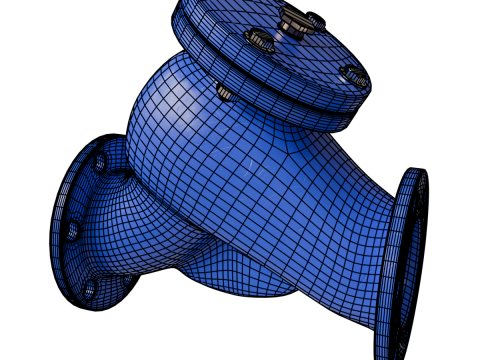 Filtr siatkowy Model 3D