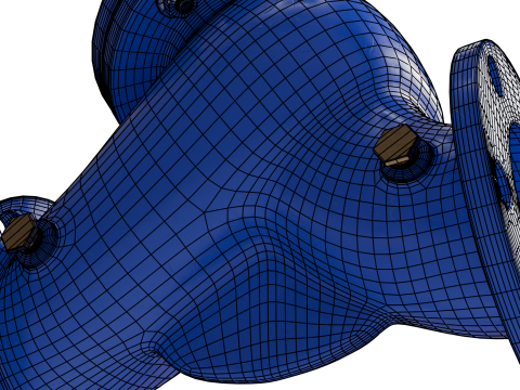 Filtr siatkowy Model 3D