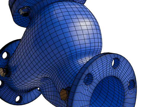 Filtr siatkowy Model 3D