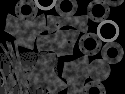 Filtr siatkowy Model 3D