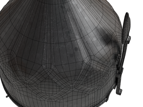 Helm Abad Pertengahan Model 3D