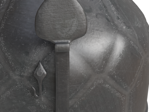 Helm Abad Pertengahan Model 3D