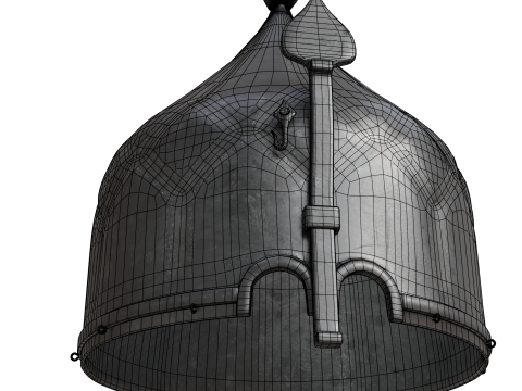 Helm Abad Pertengahan Model 3D
