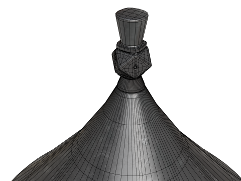 Helm Abad Pertengahan Model 3D