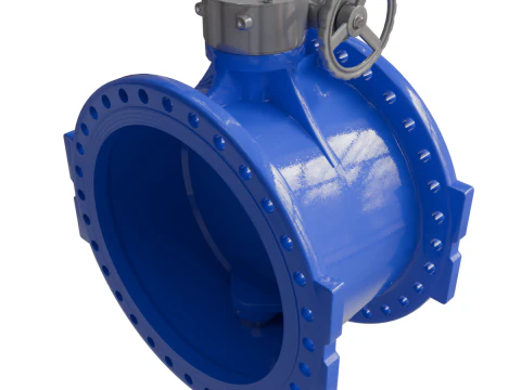 Butterfly Valve 3D Model