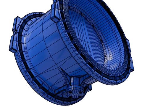 Butterfly Valve 3D Model
