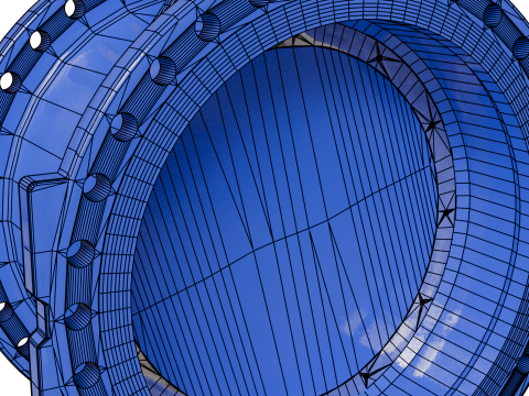 Zawór motylkowy Model 3D