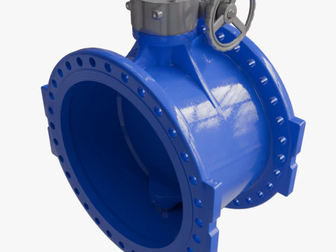 Butterfly Valve 3D Model