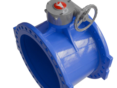Butterfly Valve 3D Model