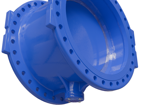 Zawór motylkowy Model 3D