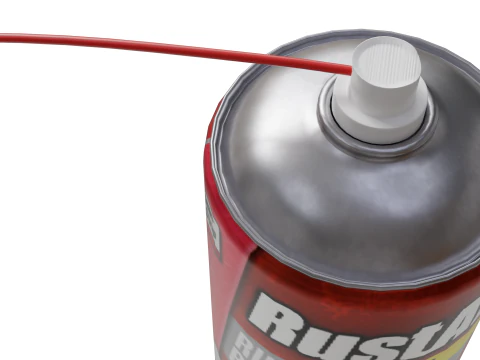 Rust Remover Spray 3D Model