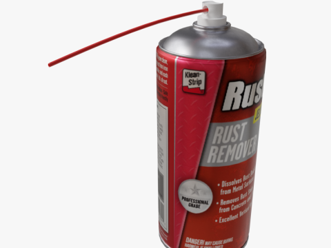 Spray removedor de ferrugem Modelo 3D